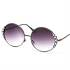 SF-2010CU Popular Sunglasses Ladies Circle Round Strap Pearl Sunglasses Wholesale