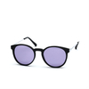 XS-L5502 Unisex Round Polarized Sunglasses Crystal Frame with Metal Temple Supplier