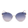 XS-XS9036 Retro Rimless Frame Gradient Dual Color Metal Flat Lens Sunglasses Vendor