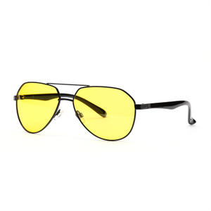 SP-2018 Night Vision Glasses For Driving Comfortable Yellow Lens And Temples In Matte Balck Color