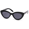 XS-T9145 Cute Sexy Retro Cat Eye Sunglasses PC Clear Crystal Light Brown Lens Transparent Sunglasses