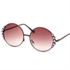 SF-2010CU Popular Sunglasses Ladies Circle Round Strap Pearl Sunglasses Wholesale