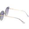XS-XS9036 Retro Rimless Frame Gradient Dual Color Metal Flat Lens Sunglasses Vendor