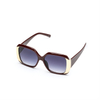 XS-HF5325 Crystal Frame One Piece Metal Connect With Thick Temple Women Sunglasses