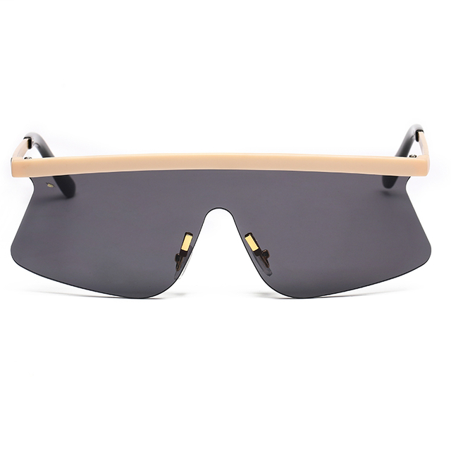 XS-XG5444 Fashion Unique Sunglasses One Piece Metal Sunglasses Warehouse
