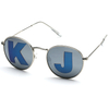 XS-XF5687 Fashion Metal Sunglasses Silver Logo Lens Women Men Summer Glasses Factory
