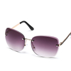 SW-2002CU Fashion Metal Sunglasses Gradient Lens Women Sunglasses Frameless Sunglasses