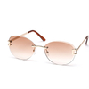 SW-2001CU Summer Trend Glasses Fashion Designer Rimless Sunglasses Women Sunglasses