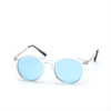 XS-L5502 Unisex Round Polarized Sunglasses Crystal Frame with Metal Temple Supplier