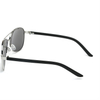 XS-XF5937 New Trend Double Bridge Metal Polarized Sunglasses For Men Silver Mirrow Lens 