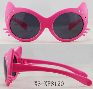 XS-XF8120 OEM Dog Sunglasses Diamond-studded Cat-eye Pet Sun Glasses
