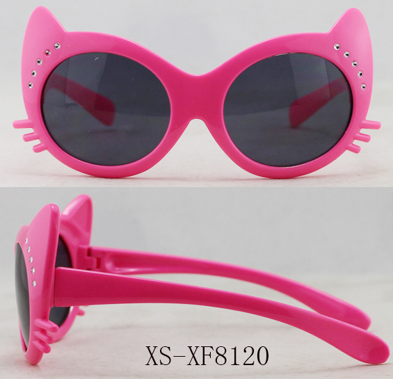 XS-XF8120 OEM Dog Sunglasses Diamond-studded Cat-eye Pet Sun Glasses