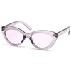 XS-T9145 Cute Sexy Retro Cat Eye Sunglasses PC Clear Crystal Light Brown Lens Transparent Sunglasses