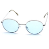 XS-XF5582 Men Black Round Vintage Gothic Steam Punk Steampunk Metal Sunglasses