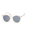 XS-L5502 Unisex Round Polarized Sunglasses Crystal Frame with Metal Temple Supplier