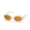 XS-HT5070 Newest Vintage Custom Logo Oval Frame Eyewear Accessories UV400 Sunglasses