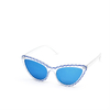 XS-W5723 Fashion Cat Eyewear Candy Color With Ripple Border Sunglasses Distributor