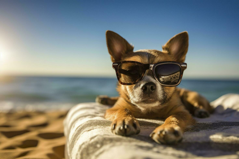 Application Of Pet Glasses In Outdoor Activities