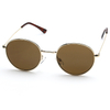 XS-XF5582 Men Black Round Vintage Gothic Steam Punk Steampunk Metal Sunglasses