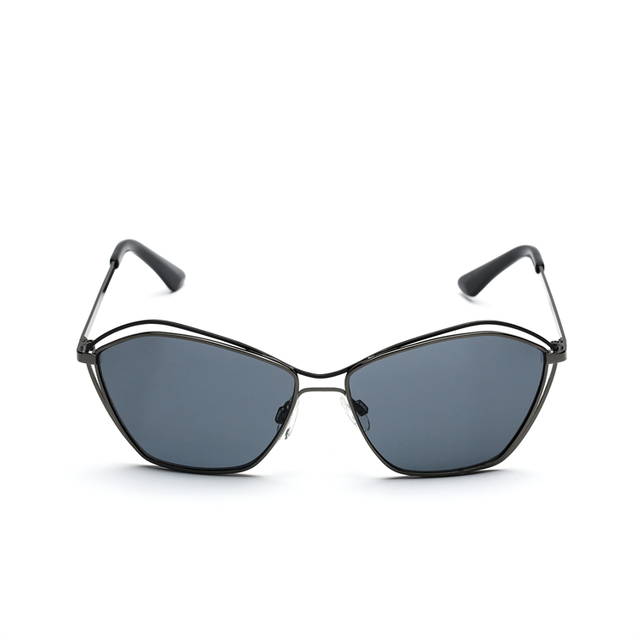 XS-XF5433 Double Bridge Irregular Metal Polarized Sunglasses Geometric Sun Glasses UV400 Protection Men Classic Retro Eyewear