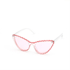 XS-W5723 Fashion Cat Eyewear Candy Color With Ripple Border Sunglasses Distributor