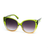 XS-W5734 Summer Outdoor Fashion Sun Glasses Ocean Frame Green To Crystal Brown