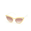 XS-W5723 Fashion Cat Eyewear Candy Color With Ripple Border Sunglasses Distributor