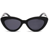 XS-T9145 Cute Sexy Retro Cat Eye Sunglasses PC Clear Crystal Light Brown Lens Transparent Sunglasses