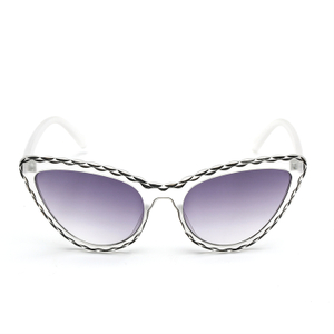 XS-W5723 Fashion Cat Eyewear Candy Color With Ripple Border Sunglasses Distributor