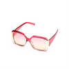 XS-HF5325 Crystal Frame One Piece Metal Connect With Thick Temple Women Sunglasses