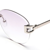 SW-2001CU Summer Trend Glasses Fashion Designer Rimless Sunglasses Women Sunglasses