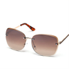 SW-2002CU Fashion Metal Sunglasses Gradient Lens Women Sunglasses Frameless Sunglasses