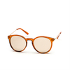 XS-L5502 Unisex Round Polarized Sunglasses Crystal Frame with Metal Temple Supplier