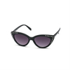XS-Z9415 Trendy New Cat Eye Fashion Ladies Artificial Diamond Small Frame Sunglasses Marine Lens Popular Glasses